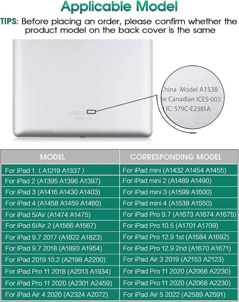 SRJTEK استبدال شاشة LCD لجهاز iPad mini 4 2015 لمجموعات إصلاح شاشة iPad mini 4 لأجزاء إصلاح شاشة اللمس A1538 A1550 باللون الأبيض 7.9" (بدون زر الصفحة الرئيسية) - Image 3